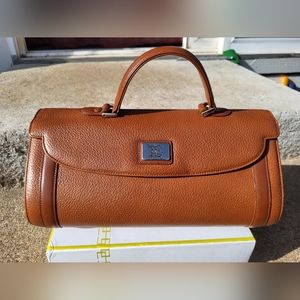 Burberrys Caramel VINTAGE RARE Fliptop handbag
